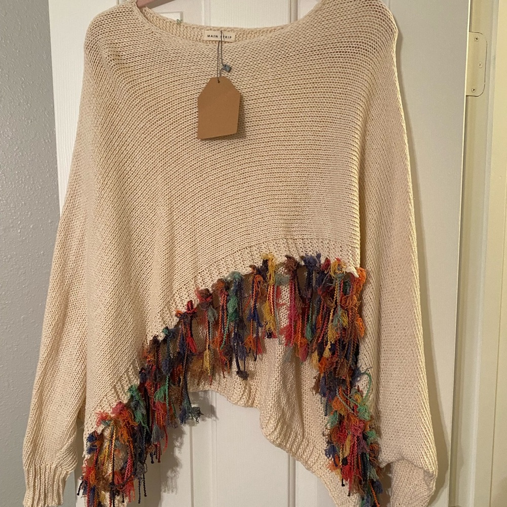 Multicolored oversized sweater